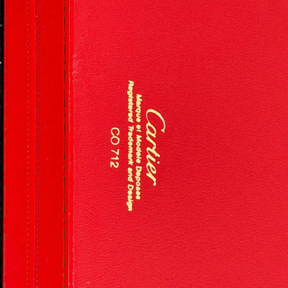 Cartier Red Glasses Sunglasses Presentation Box CO712 BOX ONLY EMPTY